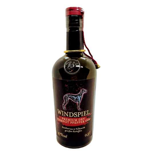 Windspiel Premium Dry Kampot Pfeffer Gin 47% Vol. 0,5l